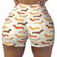 thumbnail image 2 of Fotbe Dachshund Shorts Sin Costuras – Shorts Deportivos de Cintura Alta para Mujer, Elásticos para Gimnasio, Yoga, Running o Ciclismo-Small, 2 of 8