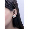 thumbnail image 2 of Dazzlingrock Collection 7x5 mm Oval Cut Blue Topaz Solitaire Stud Earrings for Women (Color Blue, Clarity Moderately Included) in 10K Yellow Gold, 2 of 5