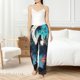 thumbnail image 4 of Fotbe Artistic Moon Valley Wolf Pantalones de Pijama para Mujer, Pantalones de Dormir, Pantalones Pj con Cordón y Bolsillos-Large, 4 of 6