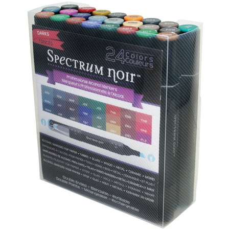 Spectrum Noir Alcohol Markers 24/Pkg Darks (Spectrum Noir Pens Best Price)