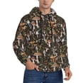 thumbnail image 2 of Lsque Mushroom Garnish Pattern Casual Men's Hoodie,Hooded Sweatshirt with Kangaroo Pocket,Pullover Hoodie-XX-Large, 2 of 7