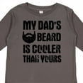 thumbnail image 4 of Inktastic My Dad's Beard is Cooler Than Yours Boys Long Sleeve Toddler T-Shirt, 4 of 5