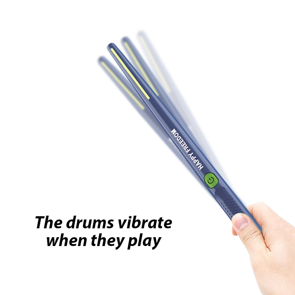 Electronic Drumsticks Air Drum Stick 16D Speaker DSP Level Sound Card Low Delay Portable Electric Rhythm Drum Sticks for Beginners Adults Professional Drummer Student