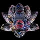 thumbnail image 2 of Portavelas de cristal con forma de flores de loto, portavelas de cristal, candelabro Múltiples C, 2 of 6