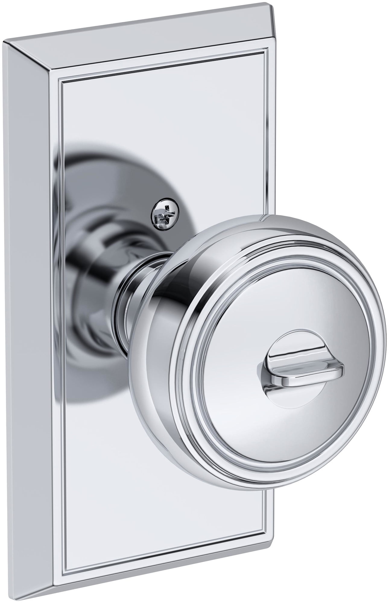 Baldwin ENBREHFR190SMC Bremerton Single Cylinder Keyed Entry Door Knob Set - Black