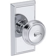 thumbnail image 2 of Baldwin ENBREHFR003 Bremerton Single Cylinder Keyed Entry Door Knob Set - Brass, 2 of 7