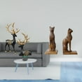 thumbnail image 2 of Estatua de escultura de ciervo,Escultura de ciervo para sala de estar con luz de resina.,Figura de mesa,Estatua de gato sujetalibros para oficina,decoración del hogar,Escultura Sujetalibros, 2 of 8