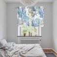 thumbnail image 5 of Blue Teal Coastal Kitchen Curtains Small Short 39 Inch Length, Summer Beach Nautical Coral Starfish Grommet Bedroom Living Room Curtains, Light Filtering Cafe Curtain Drapes 2 Panels Set 55''x39'', 5 of 9
