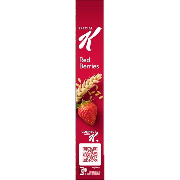 Kellogg's Special K Breakfast Cereal, Fiber Cereal, Family Breakfast, Red Berries, 11.4oz Box (Pack of 2)