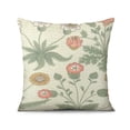 thumbnail image 2 of Pack of 2 Rustic Cotton Linen Vintage Flowers Pillow Covers – 20x20 Inch Decorative Square Cushion Covers, Perfect for Sofa, Couch Decoration, 2 of 7