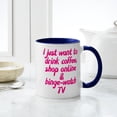 thumbnail image 4 of CafePress - Drink Coffee Shop Online And Bin - 11 oz Ceramic Mug - Novelty Coffee Tea Cup, 4 of 4