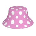 thumbnail image 1 of Balery Purple And White Polka Dot Sombreros para el sol para hombre y mujer, sombrero de pescador con UPF 50+, 1 of 6