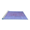 thumbnail image 2 of Ahgly Company Machine Washable Indoor Rectangle Abstract Blue Modern Area Rugs, 7' x 10', 2 of 4