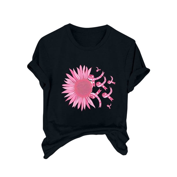 Blusas de Manga Corta para las Mujeres Divertida Impresión Cuello Redondo Camiseta Vintage, Blusas de Primavera para las Mujeres