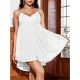 thumbnail image 6 of Spaghetti Strap Women's Sequin Dress V Neck Backless Mini Dresses Club Party Dresses, 6 of 6
