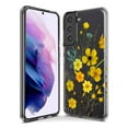 thumbnail image 3 of MUNDAZE Samsung Galaxy S21 Yellow Summer Flowers Floral Shockproof Clear Hybrid Protective Phone Case Cover, 3 of 5