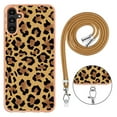 thumbnail image 5 of for Samsung Galaxy A14 5G Crossbody Strap Phone Case, Anti-Fall Pattern Clear Design Transparent Soft & Flexible TPU Drop and Shockproof Protective Cover with Adjustable Nylon Neck Strap, Leopard, 5 of 7