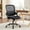 Black-Y, variant on Office Desk Chair, Ergonomic Mid-Back Mesh Chair with Wheels, Comfy Lumbar Support with Fixed Arms for Home office, Gaming, Study, Gray