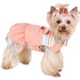 thumbnail image 1 of WILLED Dog Dress for Extra Small Dog, Dogs Dress with Rabbit Ears, Pink Dog Dress Female with Checkered Lining Spring, Dog Dress with Leash Ring Summer, Dog Harness Dresses for Girl with Pocket, 1 of 7