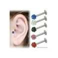 thumbnail image 1 of Labret Tragus Earring Surgical Steel Jeweled, 1 of 1