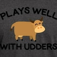 thumbnail image 3 of CafePress - Plays Well With Udders Dark T Shirt - Men's Classic Graphic Cotton T-Shirt, 3 of 4