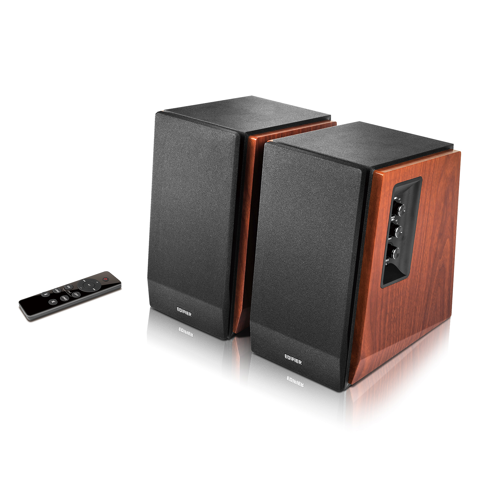 Edifier R1700BTs Active Bookshelf Speakers - Bluetooth v5.0, 2.0 Wireless Near Field Studio Monitor Speaker - 66w RMS with Subwoofer Line Out - Wooden Enclosure - image 3 of 7