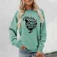 thumbnail image 2 of Valora Funny Chicken Lovers Farm Life Pullover Sweatshirt for Cozy Hooded Graphic Novelty Shirt Made for Daily Casual Comfort in Spring and Fall Light Green 3XL, 2 of 4