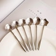 thumbnail image 4 of Stainless Steel Spoon Vintage Gold Flower Spoons Small Coffee Tea Spoon Fancy Sugar Dessert Teaspoon Bar Cafe Tableware, 4 of 5