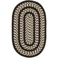 thumbnail image 2 of SAFAVIEH Braided Tanisha Bordered Reversible Area Rug, Ivory/Dark Brown, 2'6" x 4' Oval, 2 of 10