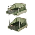thumbnail image 3 of Estante organizador y accesorios para barra de café, estante de cocina de 2 niveles verde alto, 3 of 9
