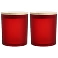 thumbnail image 1 of Shisuyan Conteneur en Verre Style Simple Pin Rouge Foncé 2ensemble 3.7X3.0X3.0In, 1 of 8
