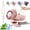 Pink, variant on 2026 New Car Clip On Air Conditioner Fan, Portable Car AC for Car, Car Fan LED Display, 360° Rotation, 199 Speeds, USB Recharge Portable Air Conditioner for Car, AC Fan for Vehicle Travel (White)