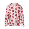 thumbnail image 1 of Fotbe Hand Drawn Strawberry Chaqueta con Protección Solar UPF 50+ para Hombre y Mujer, Camisa con Capucha y Bolsillos-Large, 1 of 7