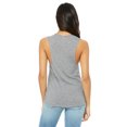 thumbnail image 2 of Bella Canvas Womens Flowy Scoop Blended Muscle Tank, S, Athletic Heather, 2 of 3