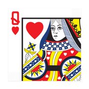 Beistle 32 Piece Queen Of Hearts Casino Themed Tableware Paper Napkins for Las Vegas Party Supplies