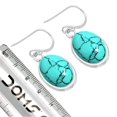 thumbnail image 3 of 925 Sterling Silver Earring Turquoise Handmade Jewelry, 3 of 5