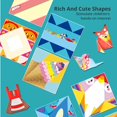 thumbnail image 4 of Libro de recortes de papel de origami con 108 hojas de dibujos animados de animales, rompecabezas de recortes de papel para niños, juguetes educativos de aprendizaje temprano, regalos, 4 of 5