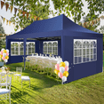 thumbnail image 5 of HOTEEL 10' x 20' Pop up Canopy Tent, Heavy Duty Waterproof Commercial Instant Gazebo, Outdoor Canopy for Party,Wedding,Event,Backyard,Blue, 5 of 10