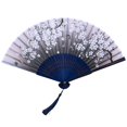 thumbnail image 2 of Ventilador plegable de mano Yinane Estilo Retro decorativo chino japonés, 2 of 8
