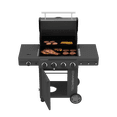 thumbnail image 4 of Charbroil® Performance Series™ FlavorMax™ 4 Burner Gas Grill Cabinet with Side Burner, Gray, 4 of 8