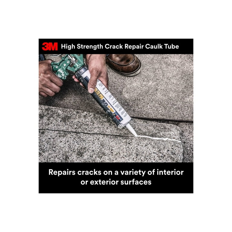 3M High Strength Crack Repair, Caulk Tube, Wall Filler