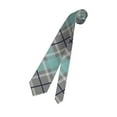 thumbnail image 6 of Men's Tie, Checkered Texture Floral Printed Tie Fashionable Wedding Party Best Man Suit Tie Work Tie Male Birthday Gift, 6 of 8