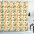 thumbnail image 1 of Ambesonne Northwoods Shower Curtain, Happy Bears Nordic, 69"Wx75"L, Multicolor, 1 of 3