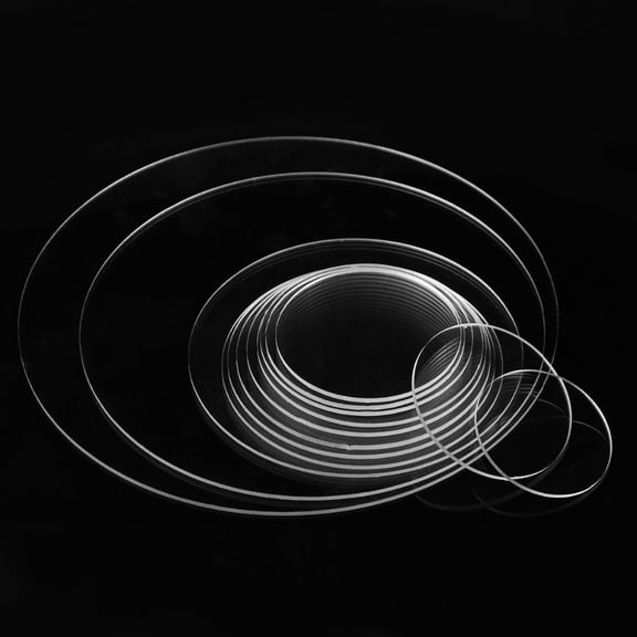 Round Acrylic Cake Drum Cake Circle Cake Display Base Transparent Birthday Cake Board Party Cake Board Round Acrylic Cake Disc