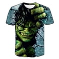 thumbnail image 1 of Camisetas de Hulk para niños, camiseta para niños, niñas, niños y niños, camiseta para niños, camisetas de dibujos animados en 3D de Marvel para niños, ropa Clothes7T zhangmengya CONDUJO, 1 of 2