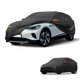 thumbnail image 1 of Funda para Coche Impermeable Unique Bargains para Todo Clima Protección Solar Lluvia Funda Exterior Completa para Volkswagen ID.4 2022-2024 210D-PU Negra con Franjas Reflectantes, 1 of 5