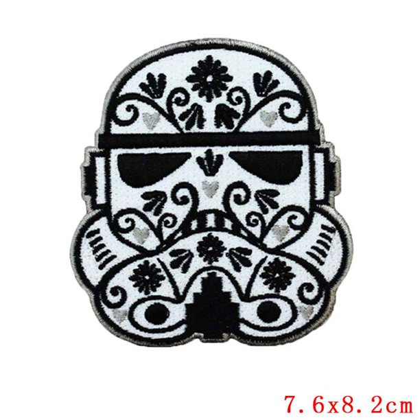Parches bordados mandalorianos de la película de Star Wars en la ropa insignia de la ropa parches Fusibles para la ropa de hierro en la decoración de la ropa Dengxun unisex
