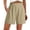 BBK61-Khaki, variant on Linen Shorts For Women Summer Casual Elastic High Waisted Wide Leg Cute Dressy 2026 Vacation Beach Clothes Green S