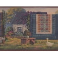 thumbnail image 1 of Tapis à Carreaux sur la Ligne de Séchage Fleurs Canards Ferme Papier Peint Bord Design Rétro, Rouleau 15' x 8,5'', 1 of 3