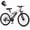 White, variant on Qlife Racer 27.5" Electric Bicycle for Adults, Full Suspension 21-Speed Mountain Ebike with 500W Brushless Motor, 48V 10.4AH Removable Battery Max 28mph Black